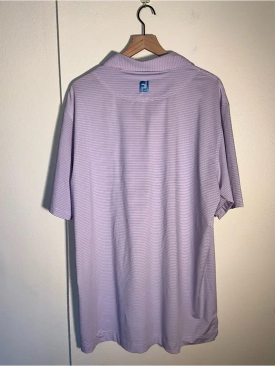 FOOTJOY lightweight pattern performance summer outdoor golf polo 2X - Picture 4 of 4